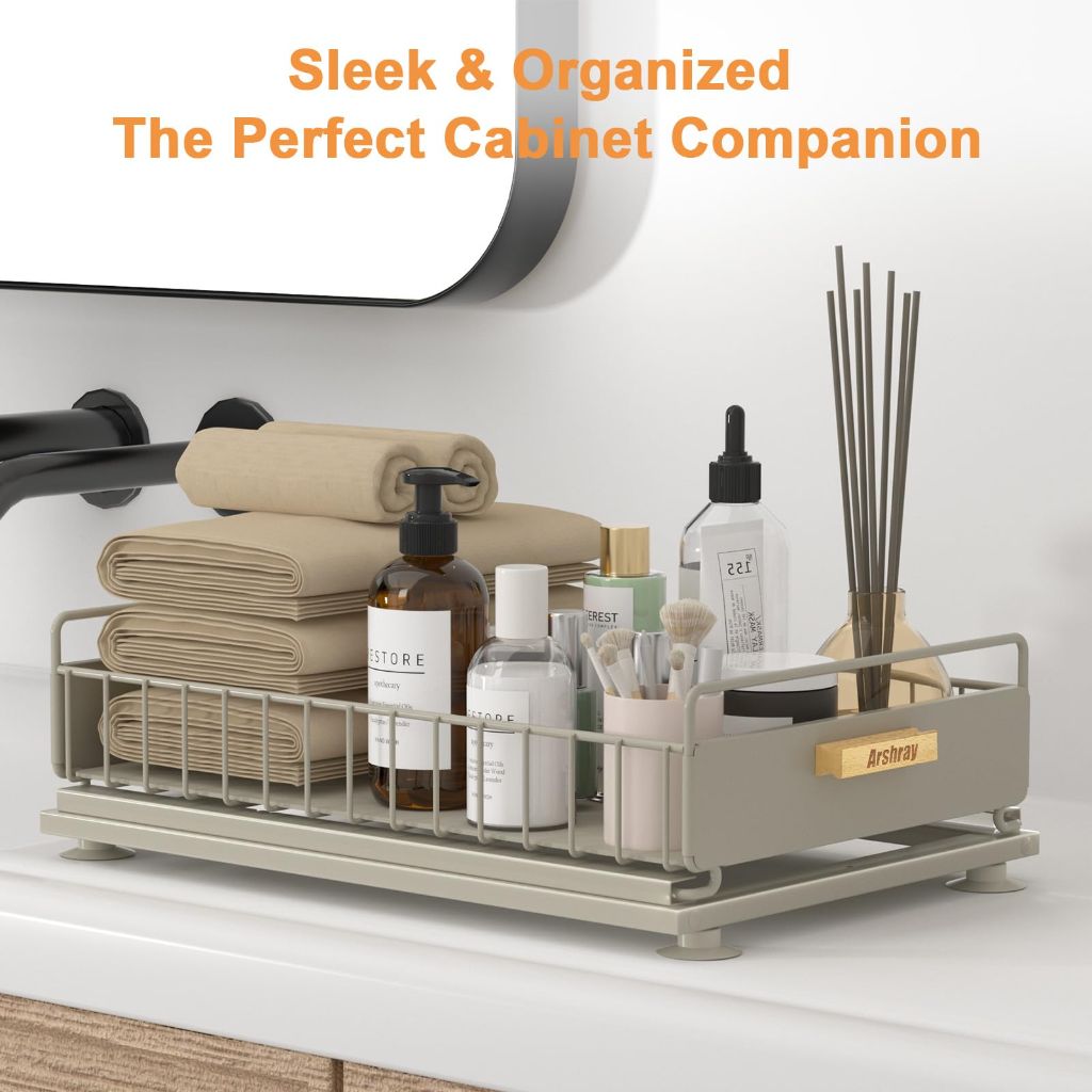 Under Sink Organizer Kitchen - Bathroom and Storage 2 Tier,