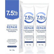 7.5% Hydroxyapatite Toothpastes for Enamel Protection and Tooth Strengthening - Mint, 2 Pack