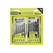 RYOBI 15 Piece Hex Shank Black Oxide Drill Bit Set