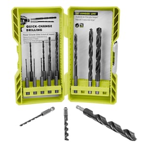 RYOBI 15 Piece Hex Shank Black Oxide Drill Bit Set