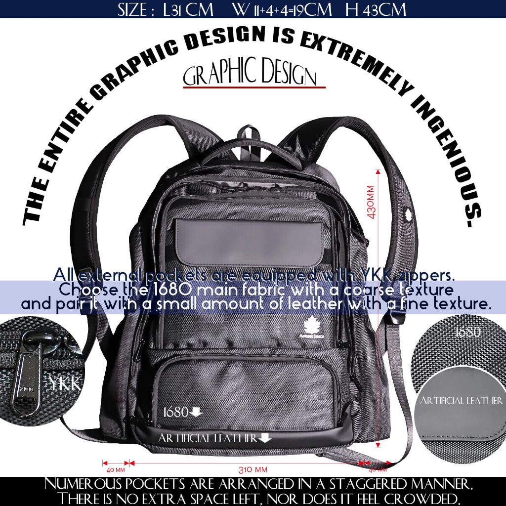 AUTUMN SENCE Travel Laptop Backpack for 15.6 Inch Laptop