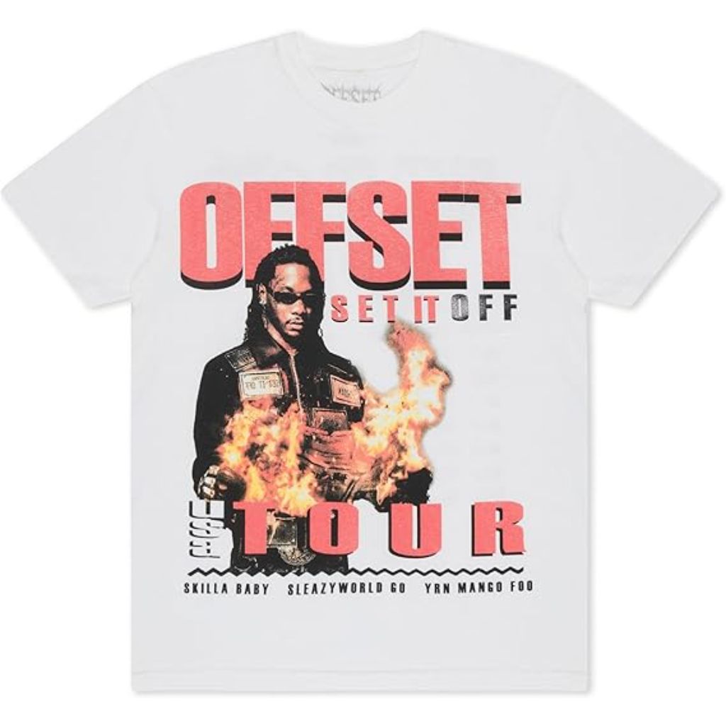 Offset Unisex-Adult Classic Photo Tee - White L