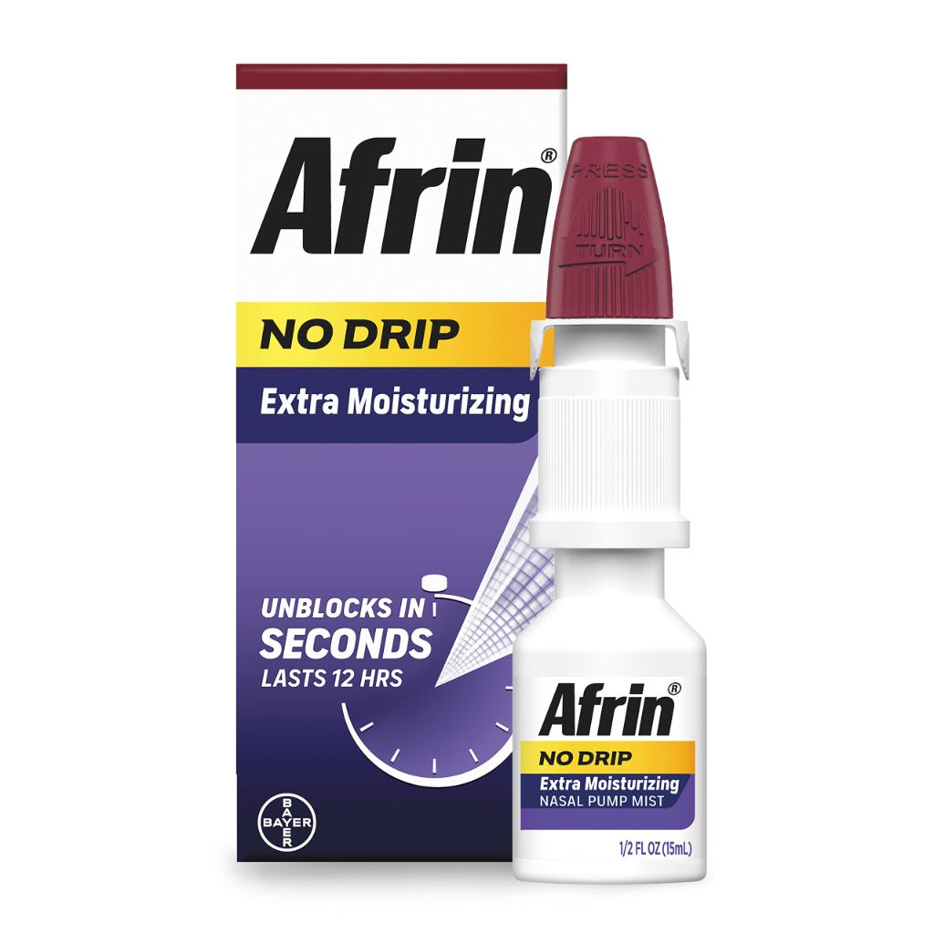 Afrin No Drip Extra Moisturizing Nasal Mist Spray - 0.5 fl. oz. (2 Pack)