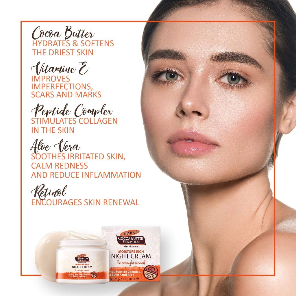 Palmer's Cocoa Butter Formula Moisture Rich Night Cream, 2.70 oz