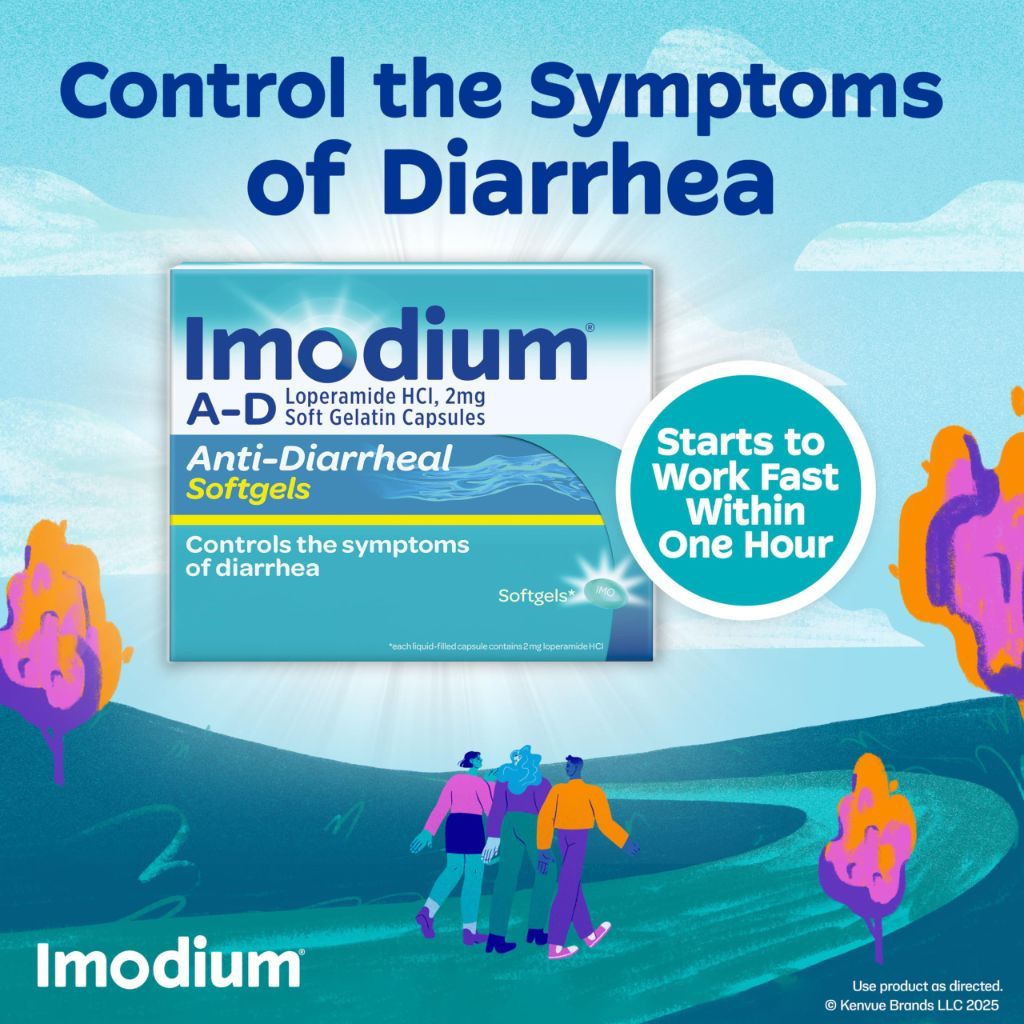 Imodium A-D Anti-Diarrheal Softgels - 24ct