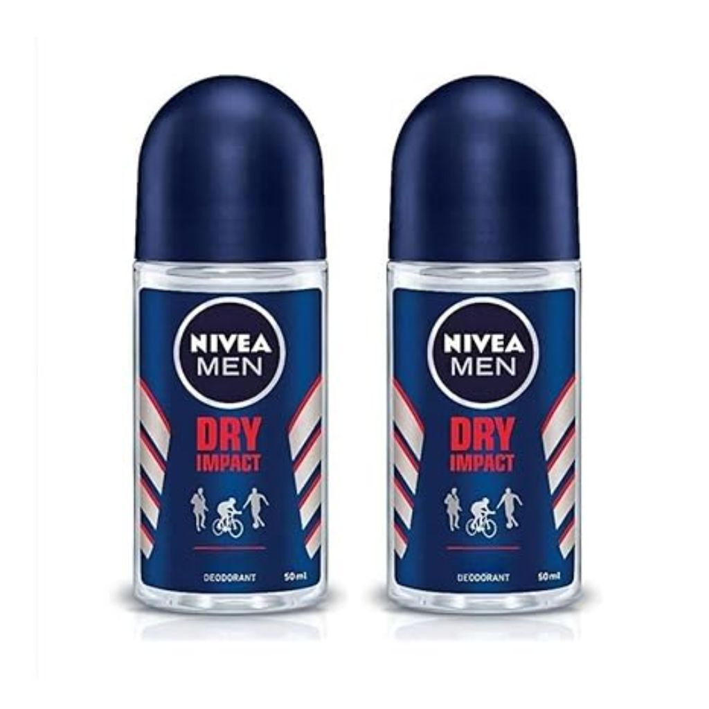 Nivea Men's Dry Impact Roll-On Deodorant - 1.69 fl. oz. (2 Pack)