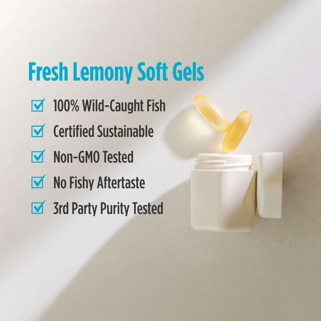 Nordic Naturals Ultimate Omega, Lemon Flavor - 60 Soft Gels - 1280 mg Omega-3