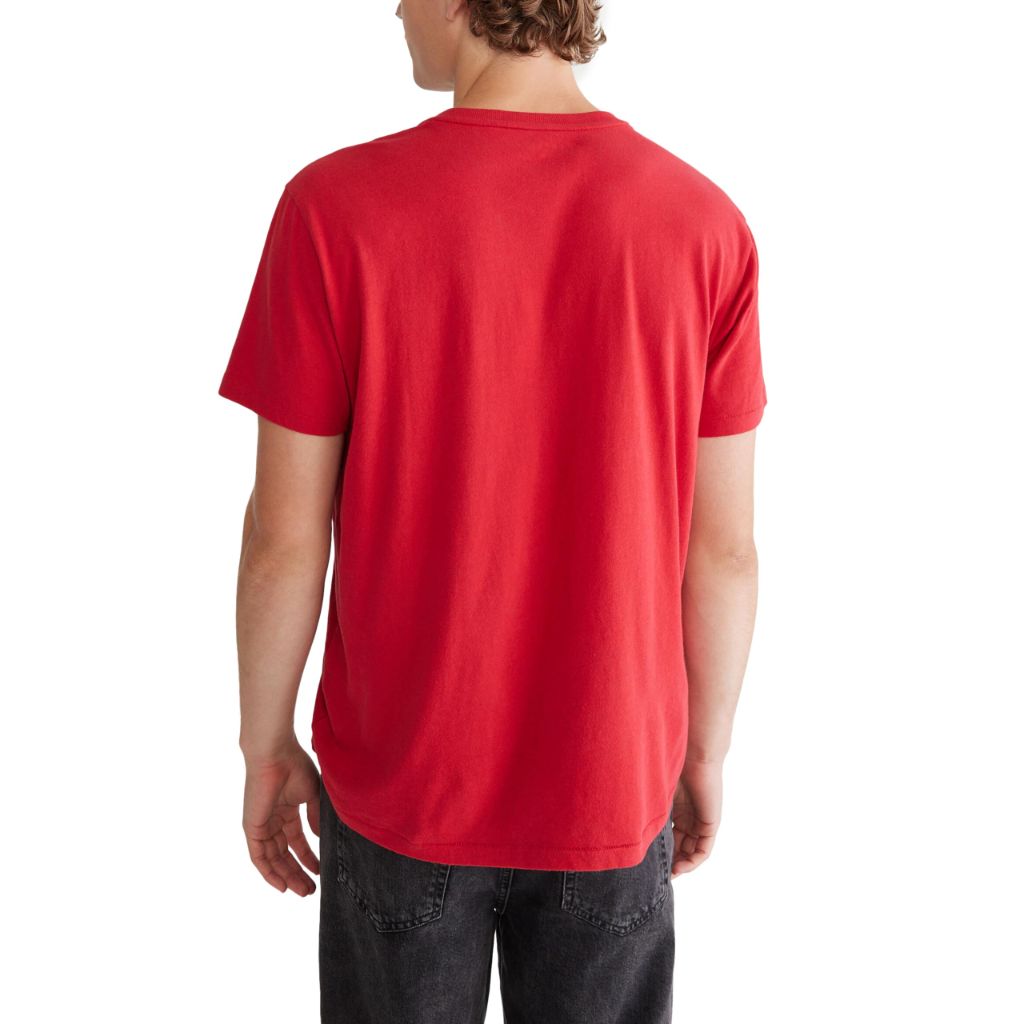 AEROPOSTALE East Coast Athletic Department Graphic Tee, Scarlet Sage, SZ M