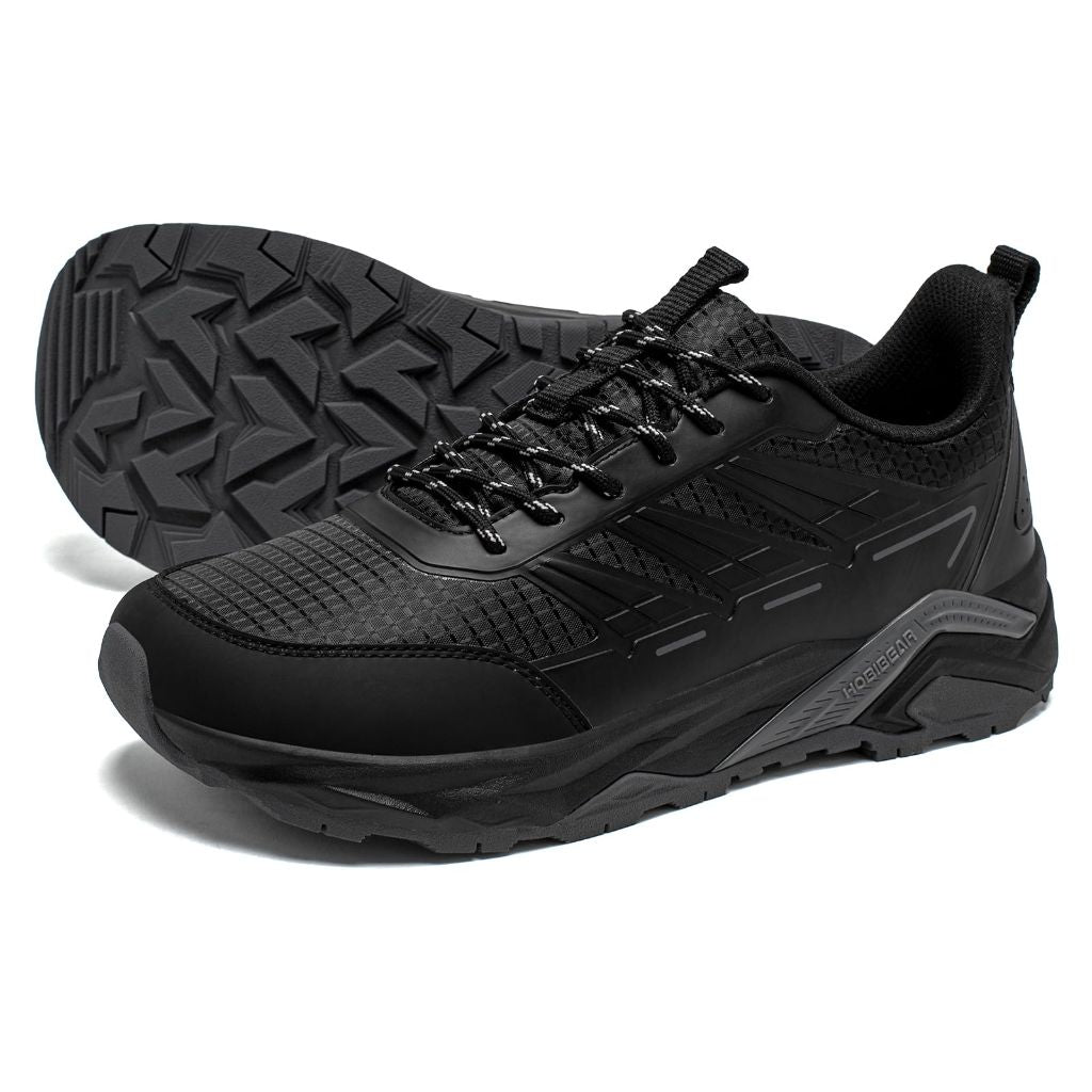 HOBIBEAR Men's Trail Hiking Shoes Wide Fit - Black, 11 Wide Men