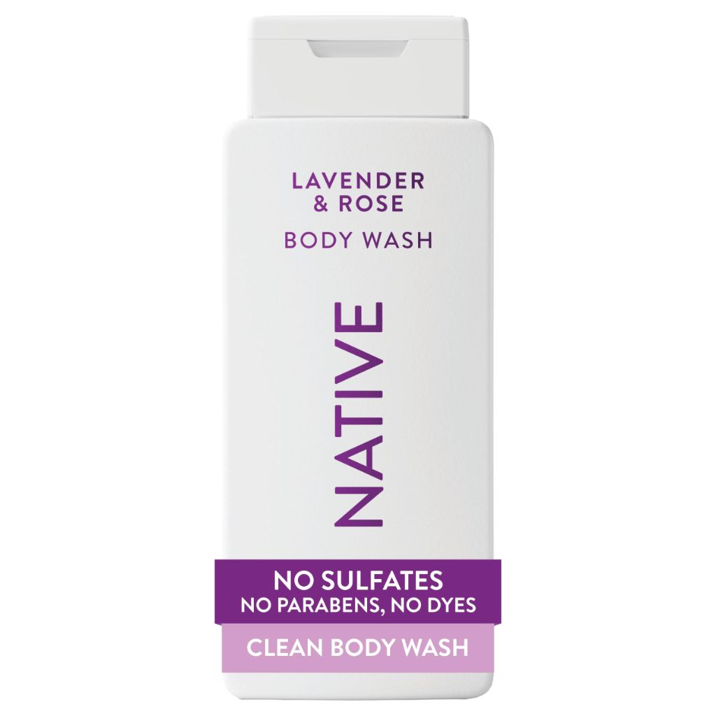 Native Body Wash - Lavender & Rose, 18 fl. oz.