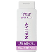 Native Body Wash - Lavender & Rose, 18 fl. oz.