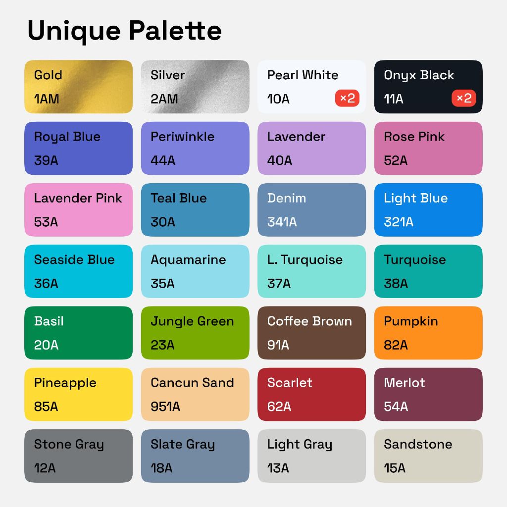 ARTISTRO 30 Fabric Markers - Medium Tip
