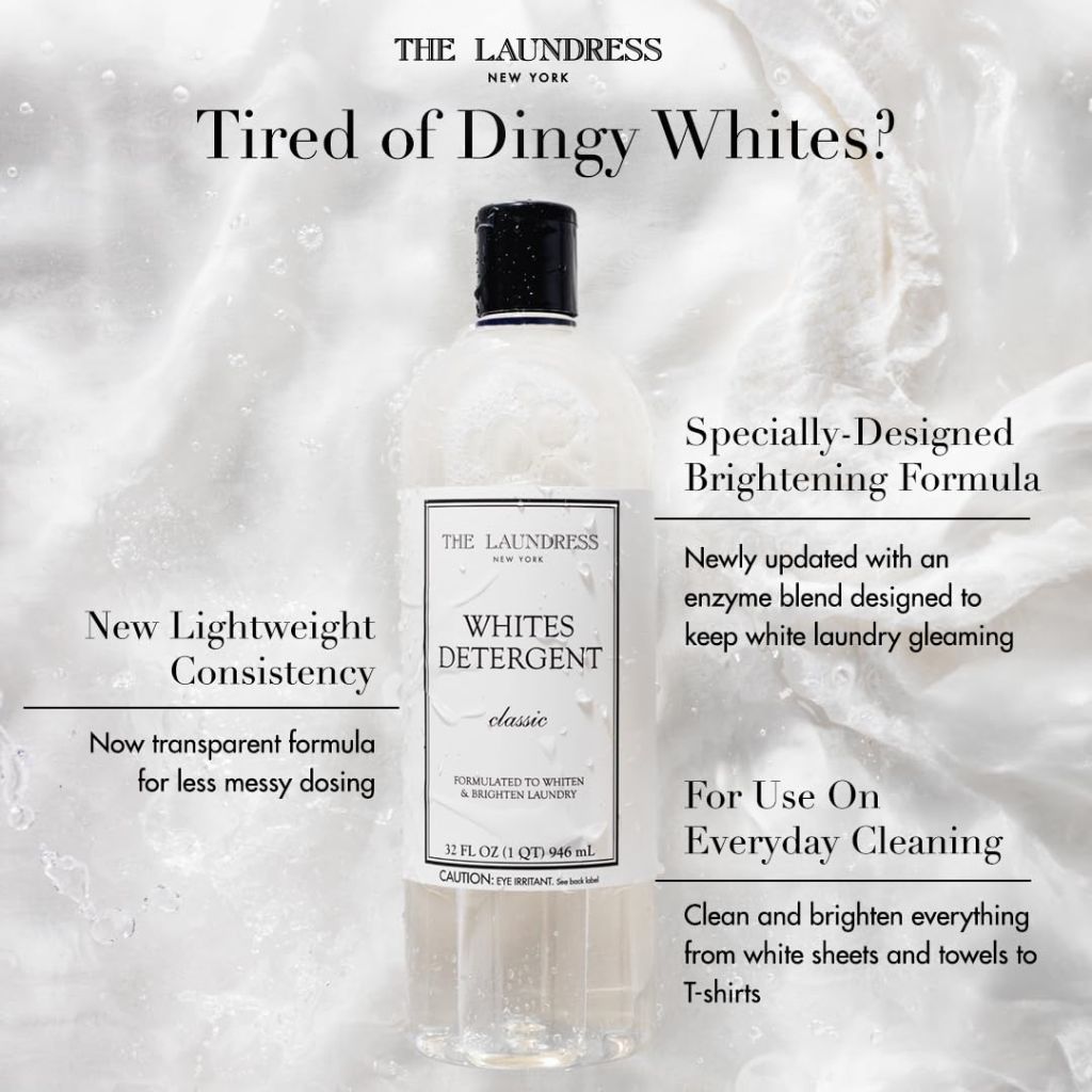 The provided title 'The Laundress Whites Detergent, Concentrated Laundry Detergent Liquid, Classic Scent, 32 oz.' is valid as it contains a meaningful product name, brand, and descriptive details.