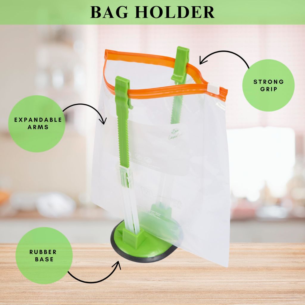 2Cee Essentials Reusable Slider Freezer Bags with Labels - 50-Piece Set (3 Sizes)