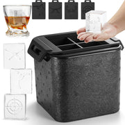 TPPICK Clear Square Ice Cube Maker for Whiskey Bourbon