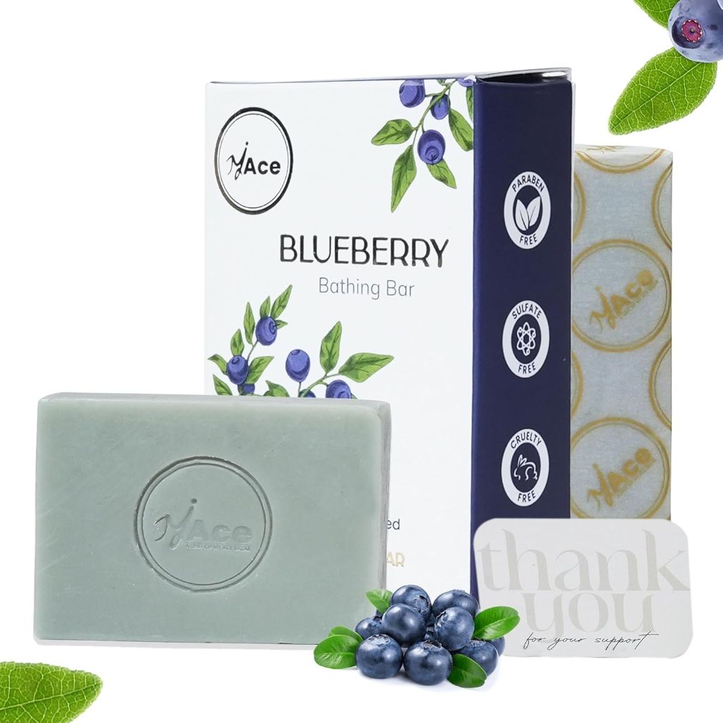 MY ACE Blueberry Bathing Bar w/Blueberry Extract & Coconut Oil