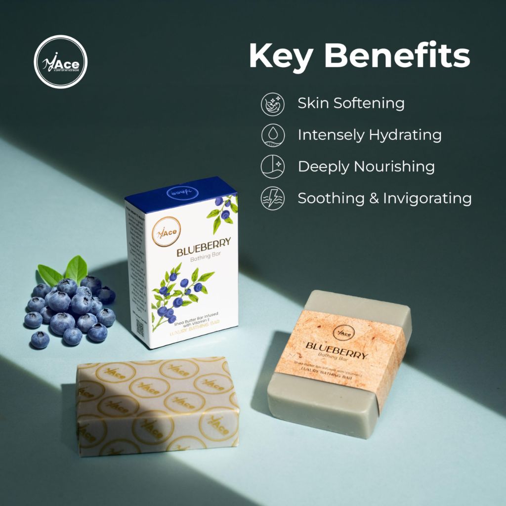 MY ACE Blueberry Bathing Bar w/Blueberry Extract & Coconut Oil
