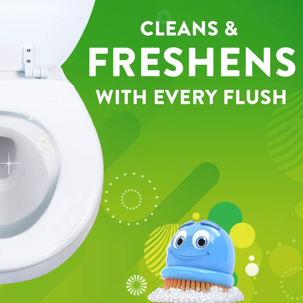 Scrubbing Bubbles Fresh Gel Toilet Bowl Cleaning Stamps - Citrus Scent, 1 Dispenser w/6 Fresh Gel Stamps