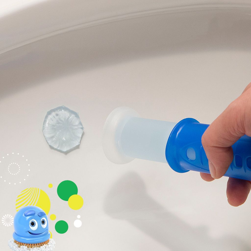 Scrubbing Bubbles Fresh Gel Toilet Bowl Cleaning Stamps - Citrus Scent, 1 Dispenser w/6 Fresh Gel Stamps