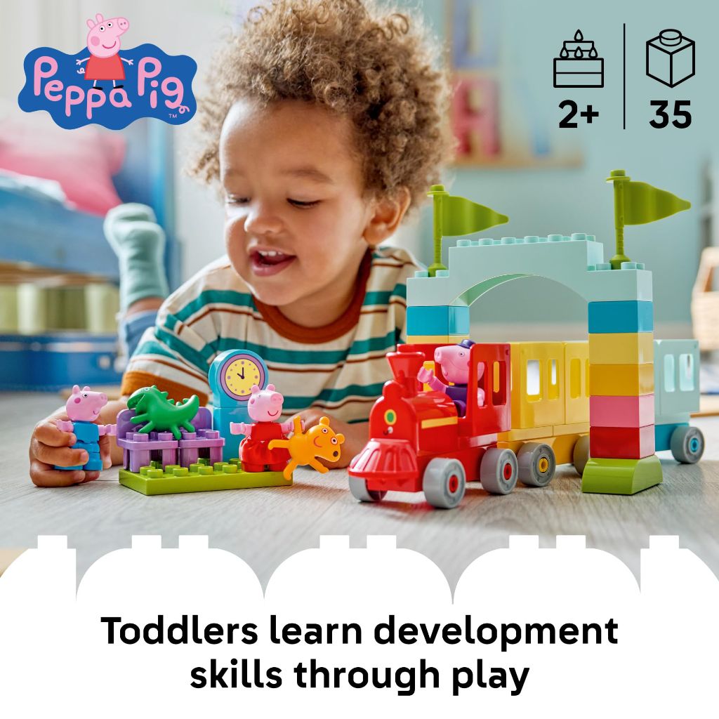 LEGO DUPLO Peppa Pig Train Ride with Grandpa Pig Building Set 10466