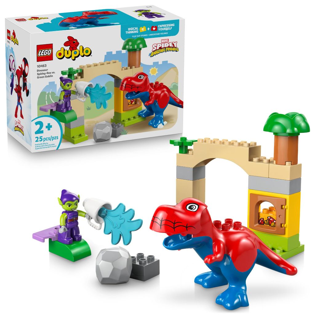 LEGO DUPLO Marvel Dinosaur Spidey-Rex vs. Green Goblin Building Set 10463