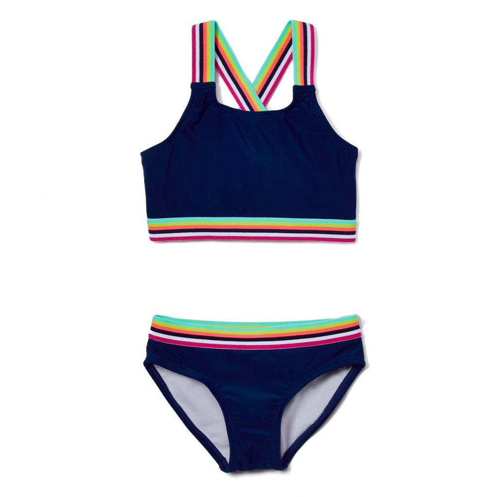 Kanu Surf Bobby Athletic Bikini- Navy, SZ 12Y