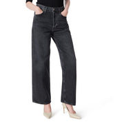 DO by Dee Ocleppo Women's Kit 5 Pocket Straight Wide Leg Jeans - Black, Size 16