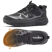 OrthoComfoot Men's Orthopedic Diabetic Extra Wide Walking Shoes - Black, Size 11.5