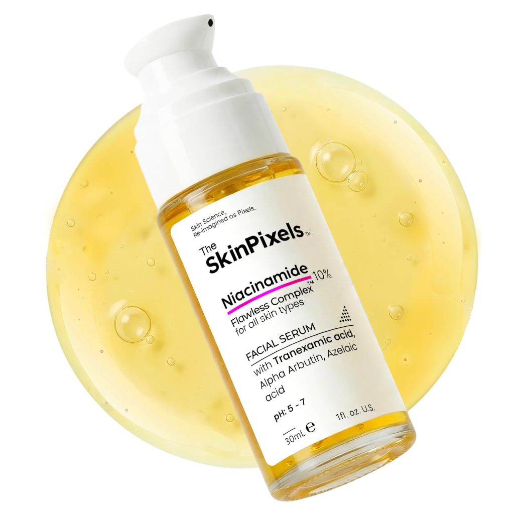The SkinPixels 10% Niacinamide Brightening & Glow Face Serum - 30ml