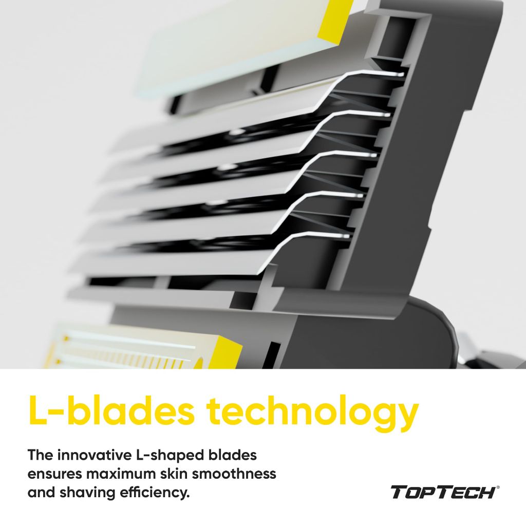 TopTech ULTRA 5 Blade Razor - 4 Cartridges