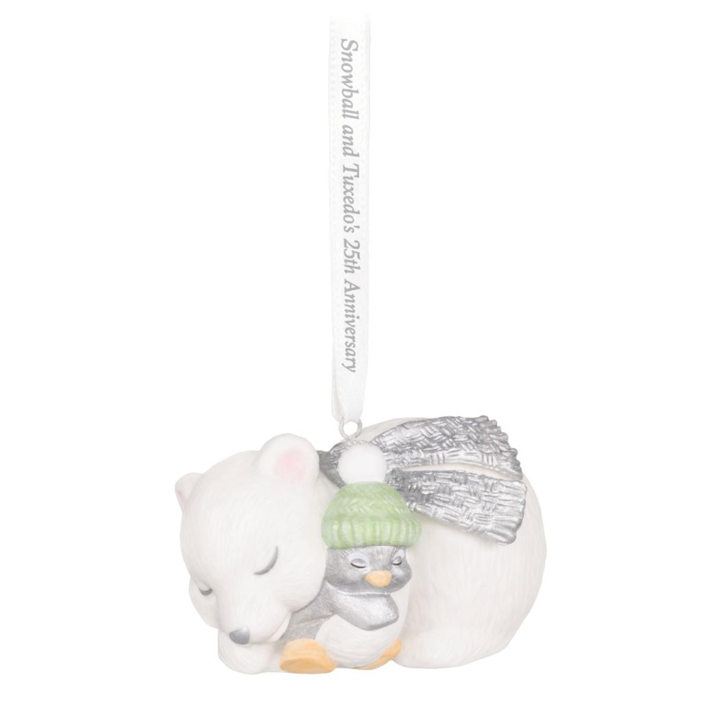 Hallmark Keepsake Christmas Ornament, 25th Anniversary Snowball and Tuxedo