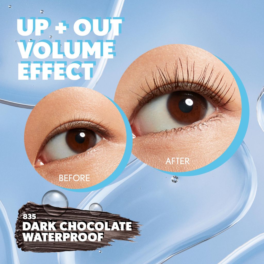 COVERGIRL Eye Enhancer 3D Waterproof Mascara, Volumizing, Smudge-Proof – 835 Dark Chocolate