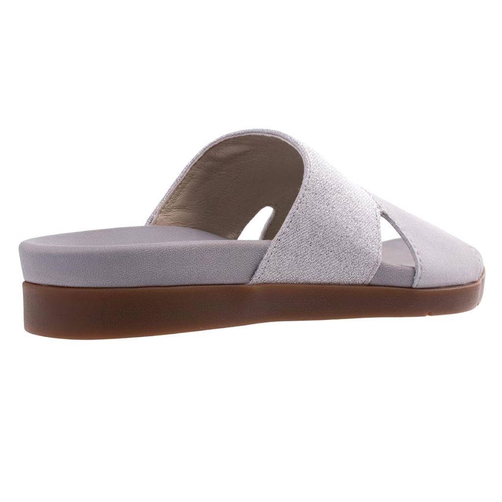 REVITALIGN Women's Dawn Shimmer Slip-On Sandals - Gray, Size 8