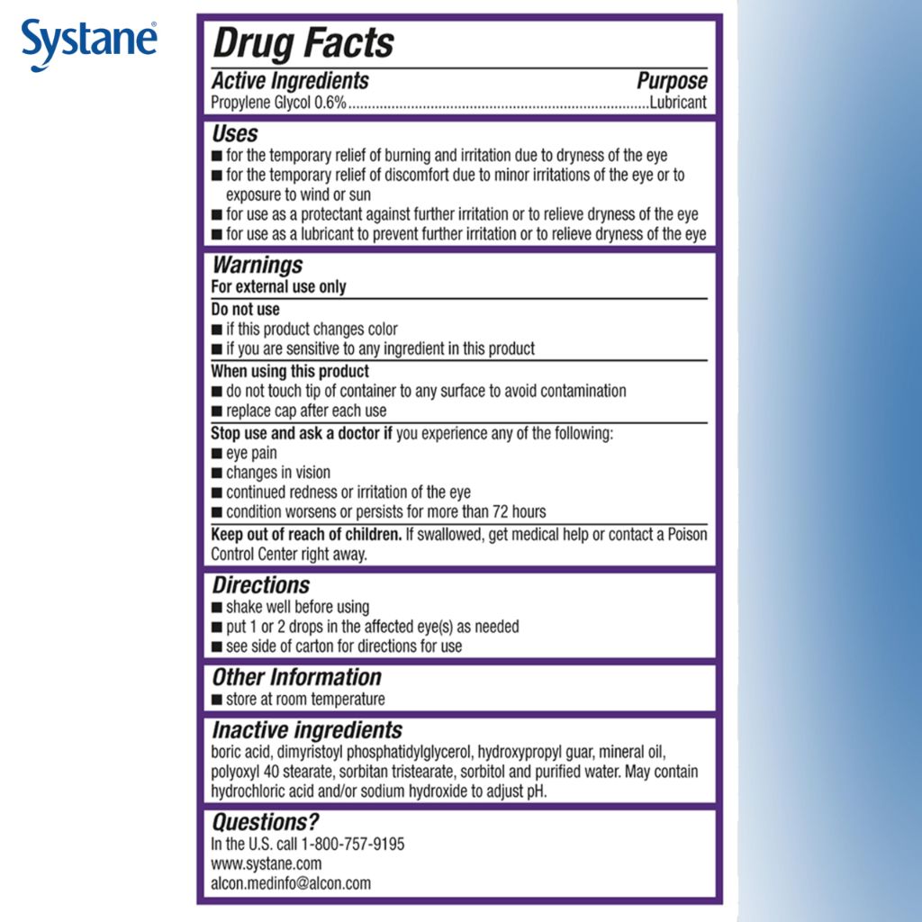 Systane Complete Preservative Free Dry Eye Drops, 0.34 Fl Oz, 2 Count