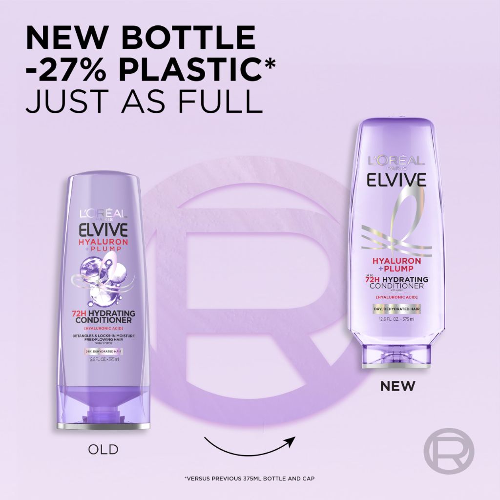 L'Oreal Paris Elvive Hyaluron Plump Hydrating Conditioner for Dehydrated,  12.6 Fl Oz