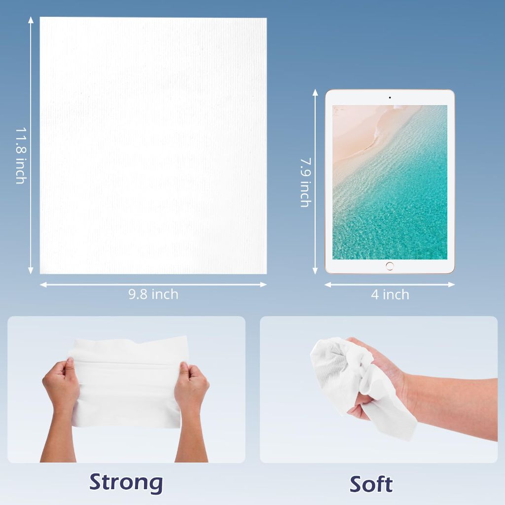 PureSoftness Travel Pack Disposable Face Towel, Individually Packed Each Re-sealable Bag Contains 5 Dry Towels, Makeup Remove and Face Wash, Business Trip, Camping, Fitness, Yoga (5 Pack, 25 Towels)