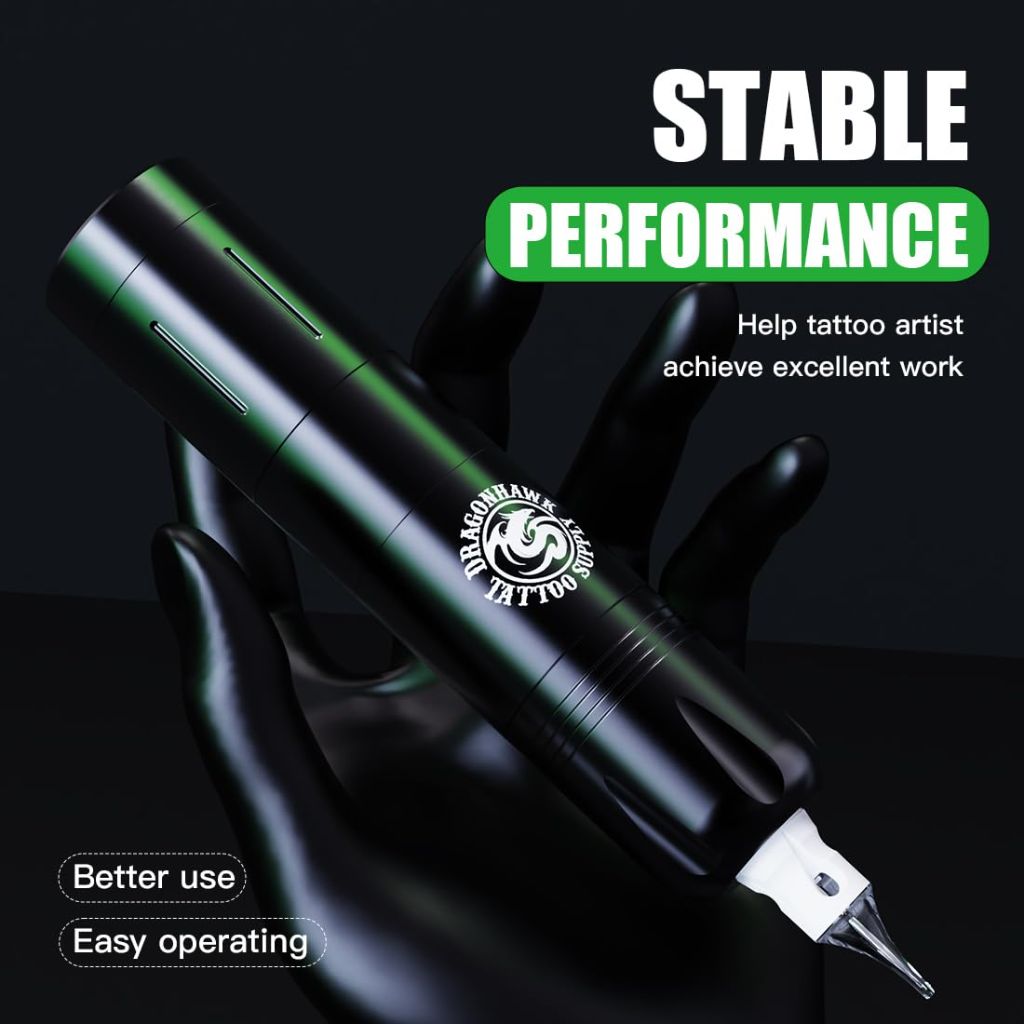Dragonhawk X3 Pro Beginner Wireless Rotary Tattoo Pen Kit