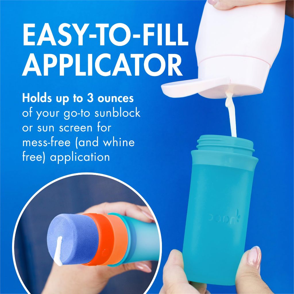 Boon Yuvi Kids Sunscreen Applicator, Refillable/Spill Proof