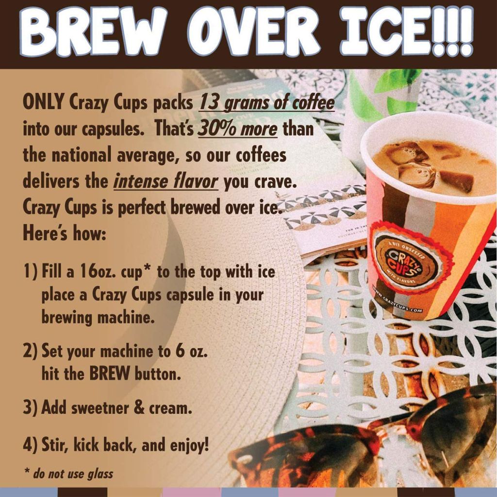 Crazy Cups Vanilla Pumpkin Spice Keurig K-Cup Coffee Pods, 22 Count