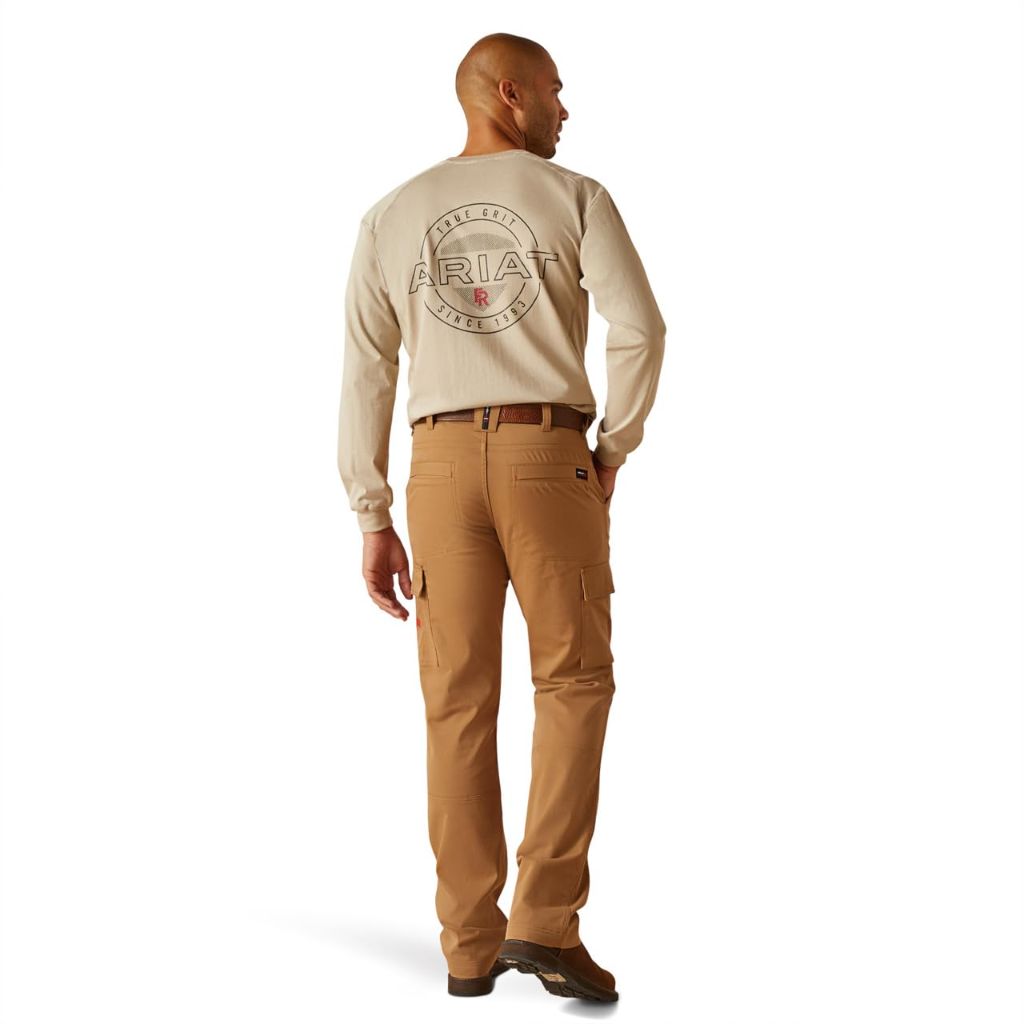 ARIAT Flame-Resistant M7 Slim Twill Straight Pant - Field Khaki, 35W x 38L