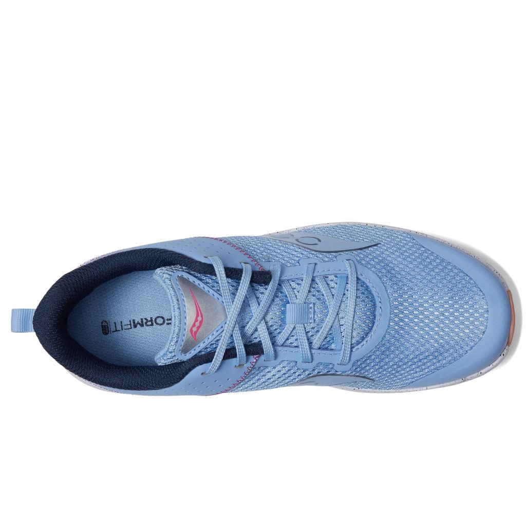 Saucony Kid's Kinvara 14 Lace To Toe Sneakers - Light Blue, Size 10.5 Wide Little Kid