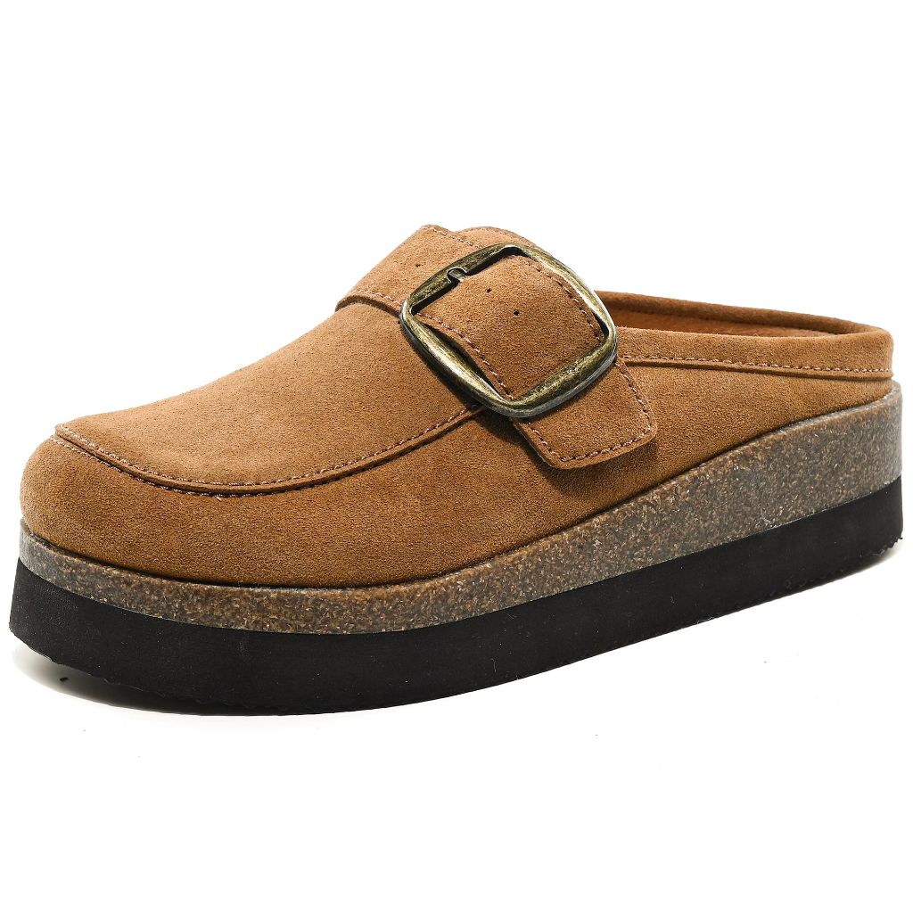 Flexwin Women's Platform Clogs - Tan, Size 8