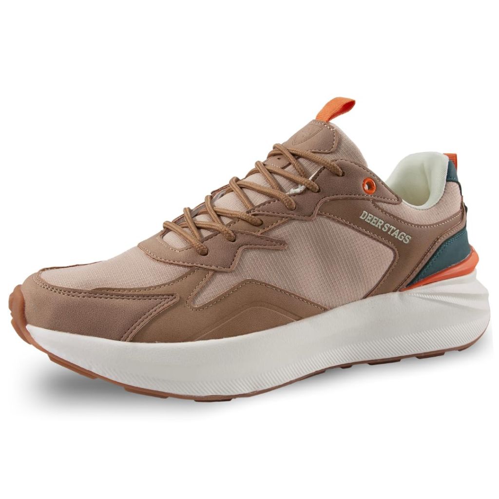 Deer Stags Men’s Gravity Supro Inside Radical Rebound Cushioned Fashion Sneaker - Taupe/Light Taupe, Size 8.5 Wide