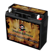 Pirate Battery 12V 20AH T3 Maintenance-Free Battery for Alarm Systems, Scooters, Toys, Emergency Lights, and More - Nut and Bolt (T3) Terminal