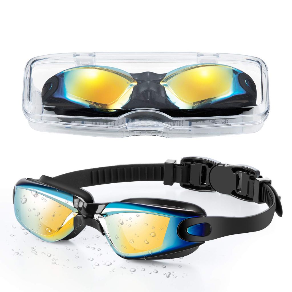 Portzon Kids Anti Fog Swimming Goggles - Black