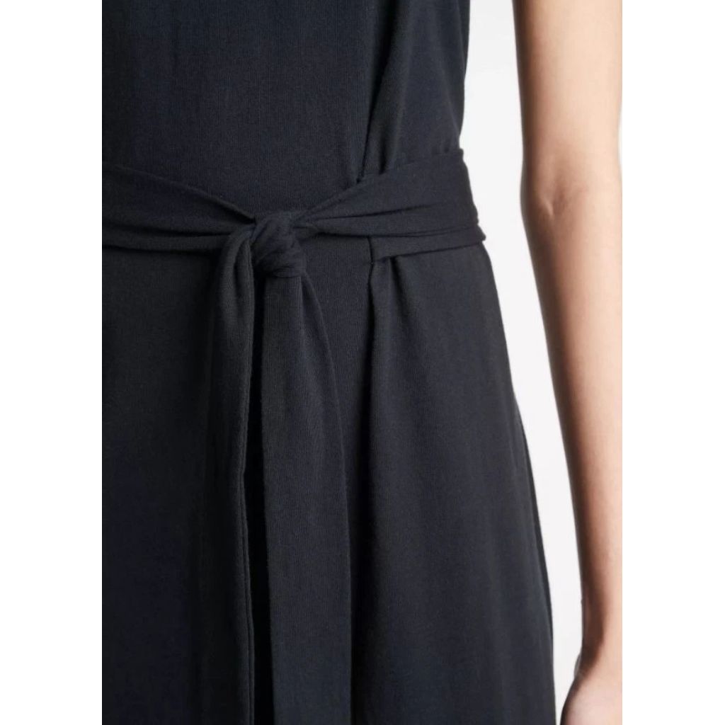 Vince Sleeveless Wrap Dress, Black, SZ XS
