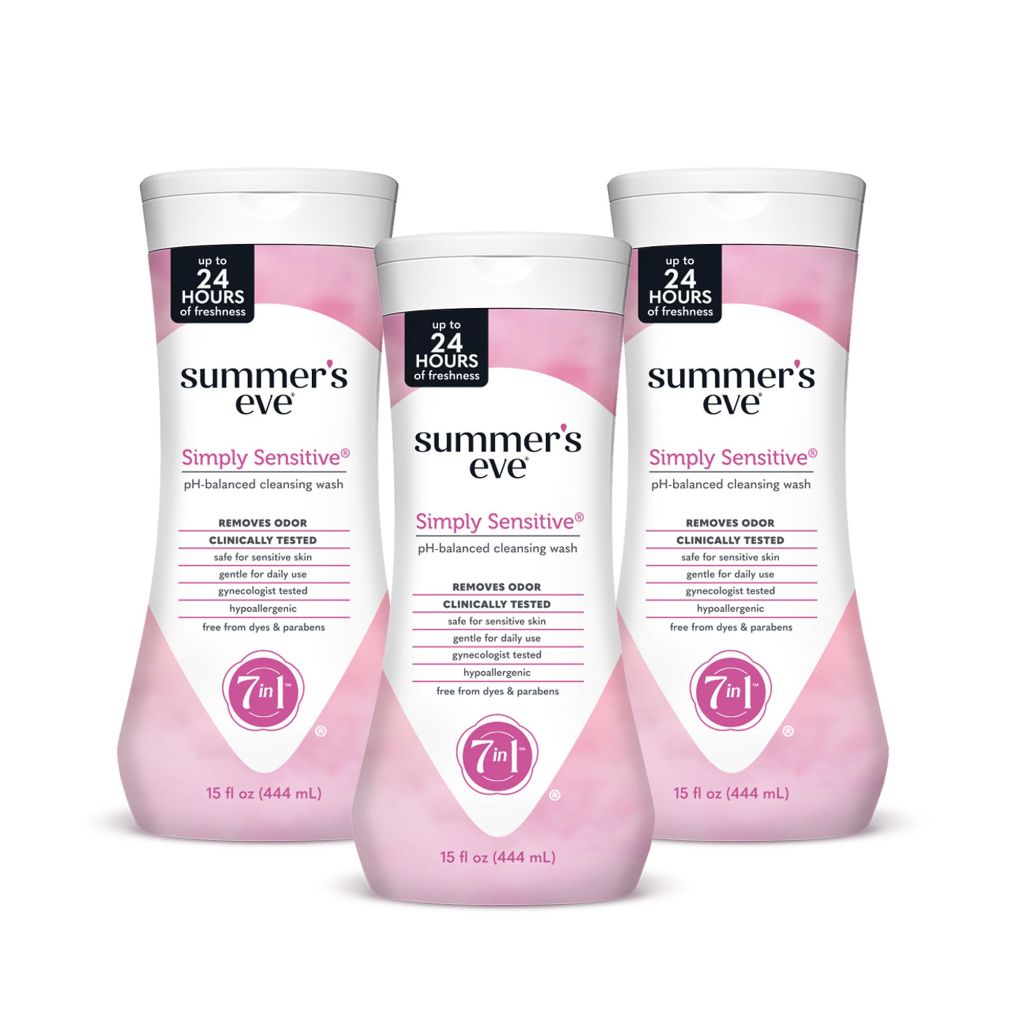 Summer’s Eve Simply Sensitive All-Over Daily Feminine Wash - 15 fl. oz. (3 Pack)