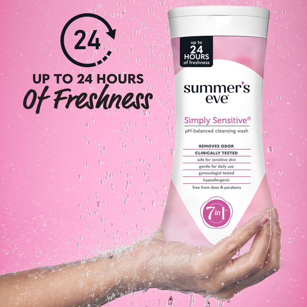 Summer’s Eve Simply Sensitive All-Over Daily Feminine Wash - 15 fl. oz. (3 Pack)