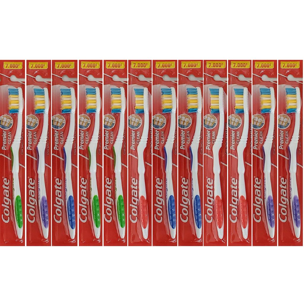 Colgate Toothbrushes Premier Extra Clean (Pack of 12 ), Multicolor