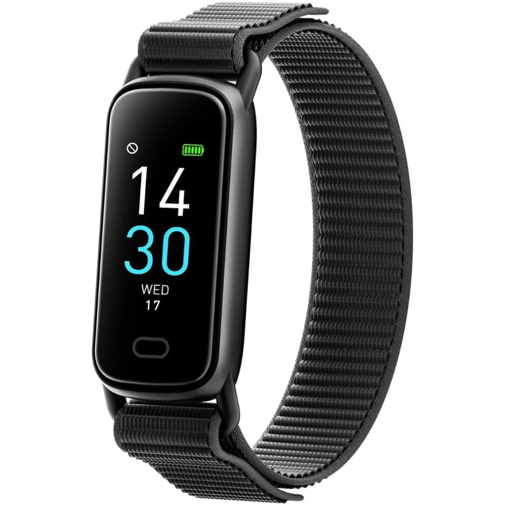 GTL1 Smart Fitness Tracker with Heart Rate, SpO2, Blood Pressure, Sleep Tracker, 16 Sport Modes SMS/SNS Notification - Black